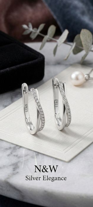 Kolczyki srebrne próba 925