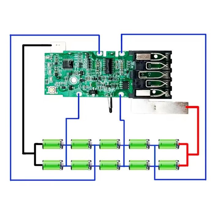 BMS PCB płytka kontroler akumulator Milwaukee M18 elektronika 18V