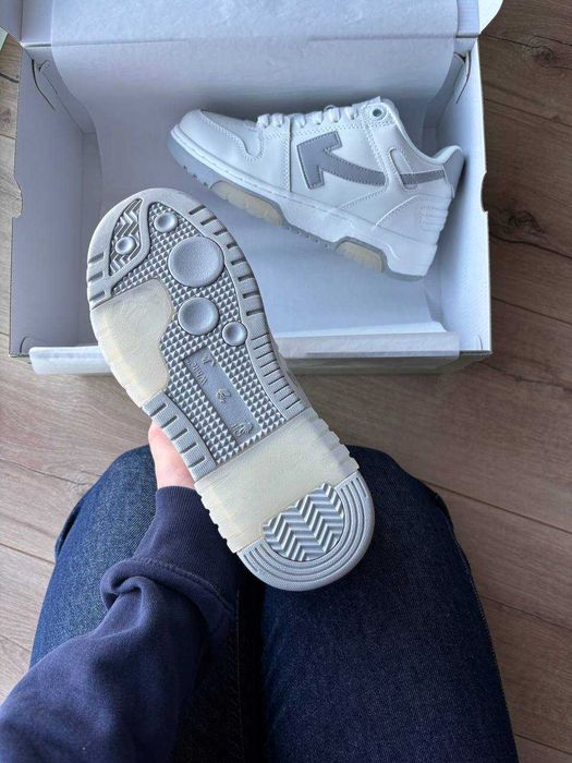 [БЕЗ ПЕРЕДПЛАТ]Кросівки Off-White Out of office Grey сірі офвайт офіс