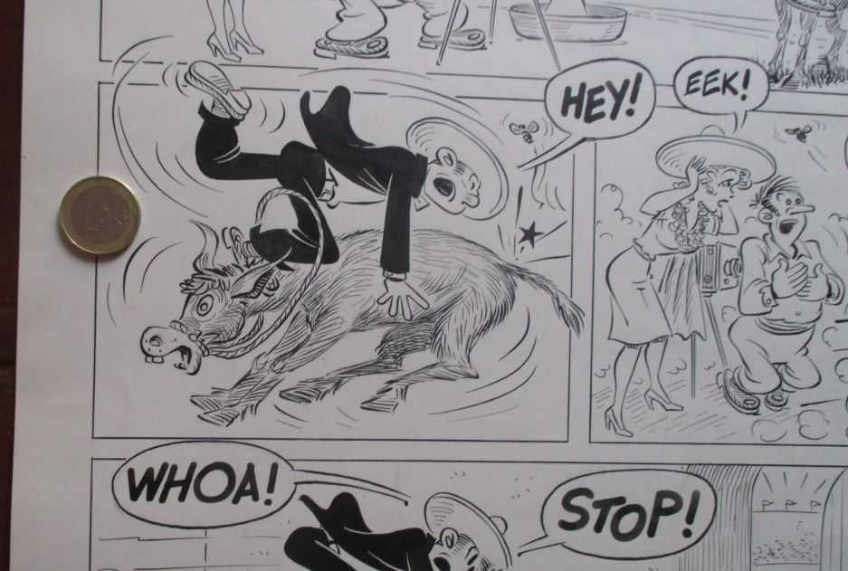 1965 Blondie & Dagwood - banda desenhada - Chic Young - arte original