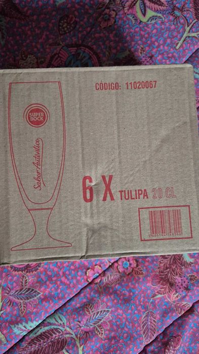 Conjunto de 6 copos SuperBock