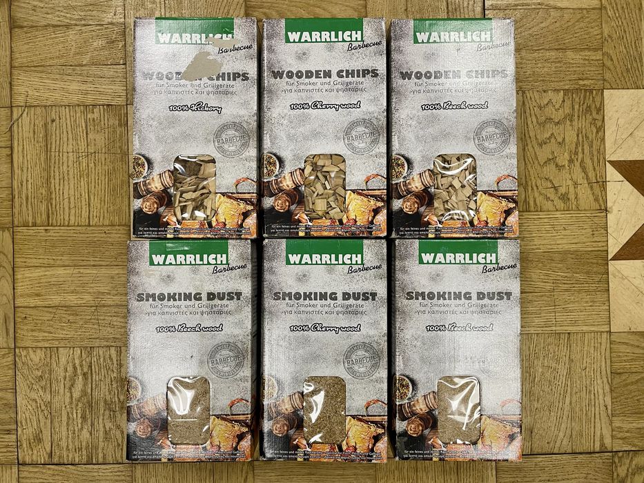 Опилки для копчения и гриля бук/вишня/орех 750г Warrlish Barbecue