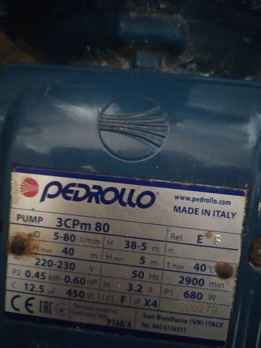 Продам насос PEDROLLO 3CPm80 и  контроллер давления EPS-2-12