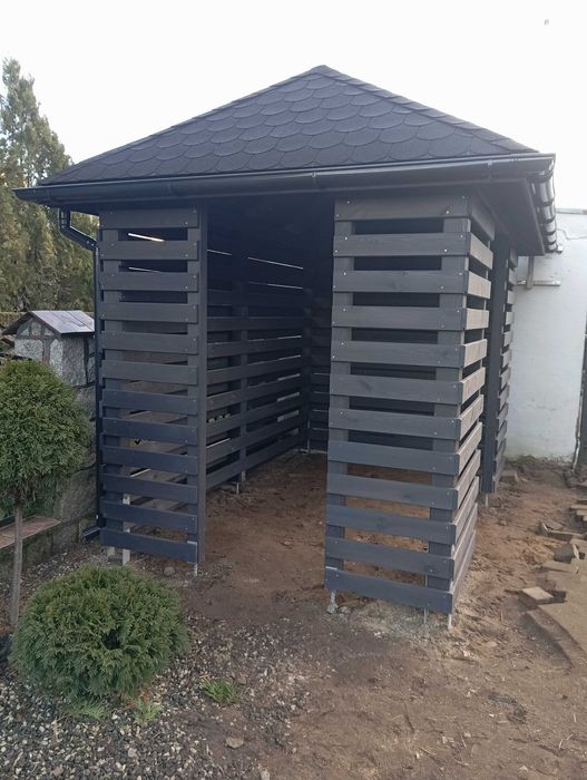Altana taras weranda pergola wiata dach kopertowy