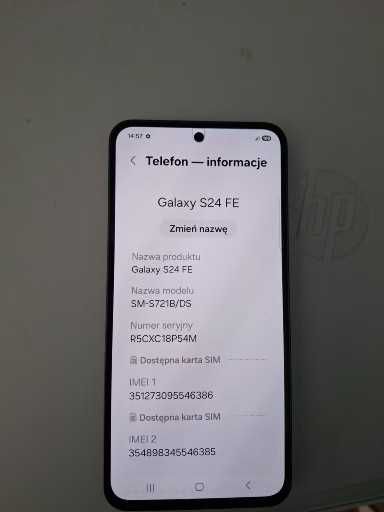 Sprzedam samsung s24 FE w ladnym stanie 1.5 letni sprawny tanio