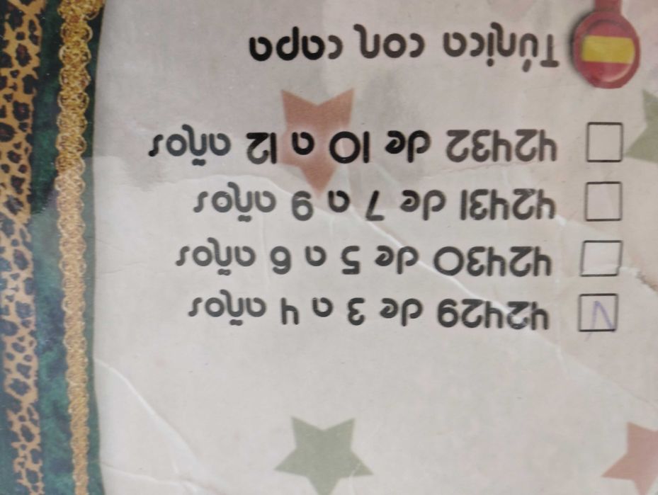 Máscara de  carnaval Rei Mago 3-4 anos