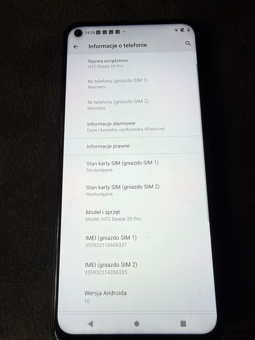 Htc desire 20 pro 6gb ram