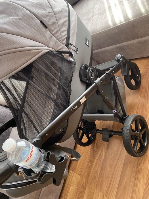 Дитяча коляска від 0+ до 3 bair play 2 в 1, екошкіра + тканина