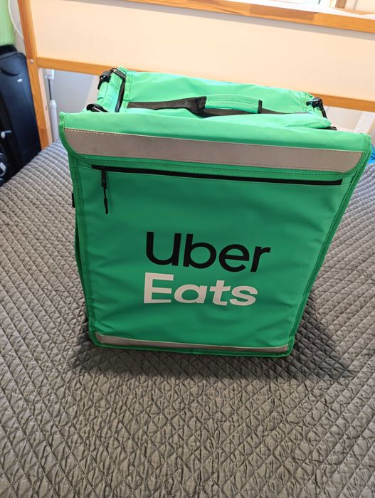 Mochila Uber eats + fato de chuva + capa telemóvel