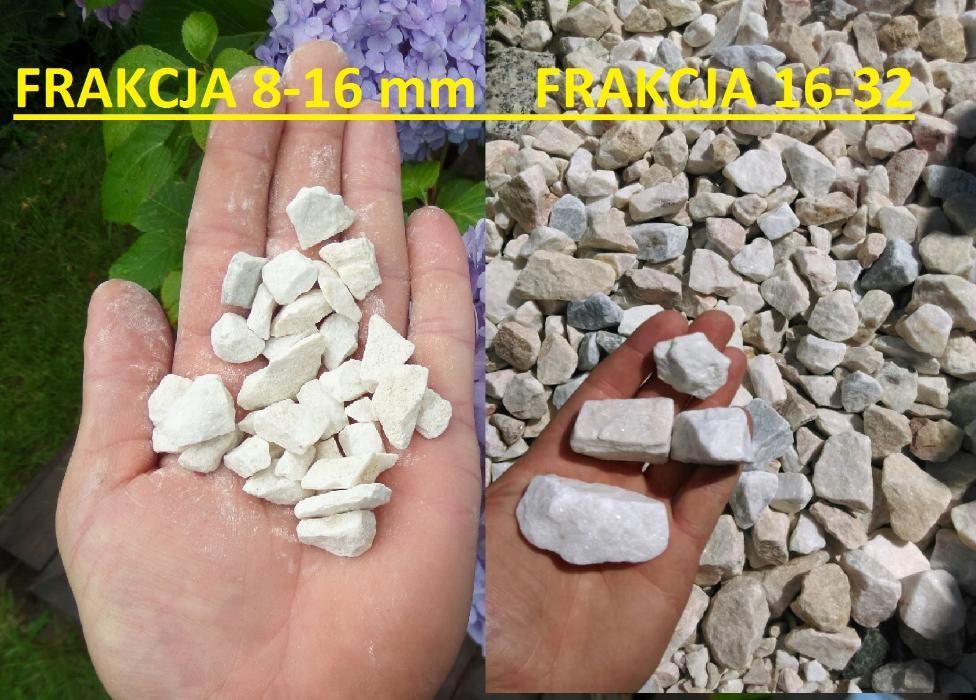 Biała Marianna - kremowy GRYS DO OGRODU 16-32 mm ŚLĄSK 25KG