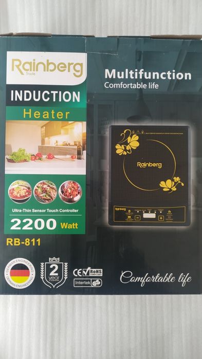 Індукційна кухонна плита Рейнберг на   2200 W.