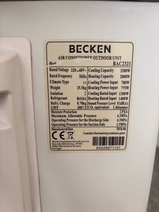 Ar Condicionado Becken