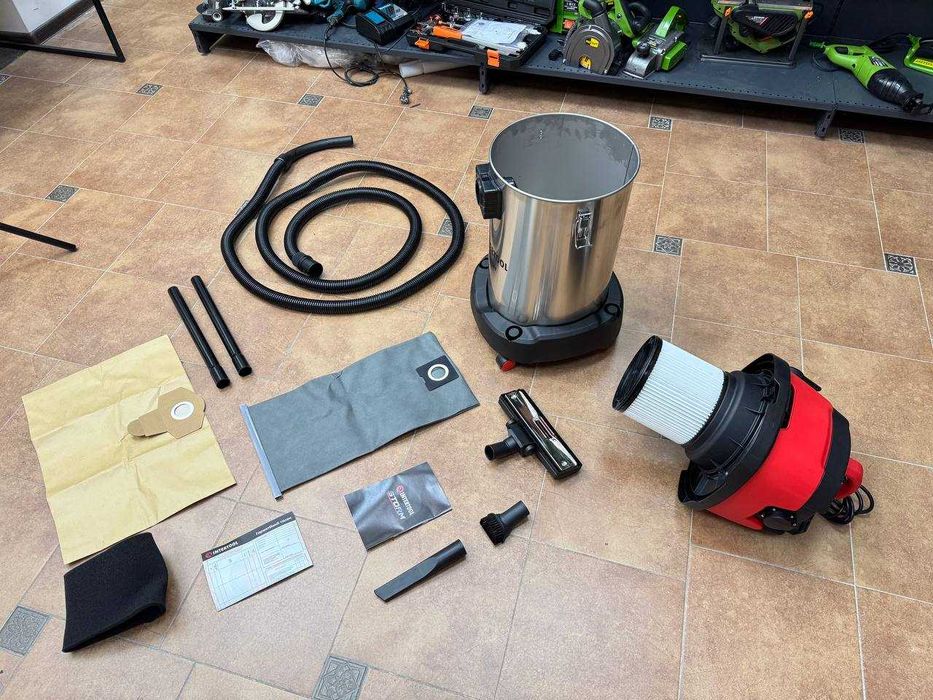 Пилосос STORM бак 30 л., З нержавійки, Синхронний старт Гарантія 12міс