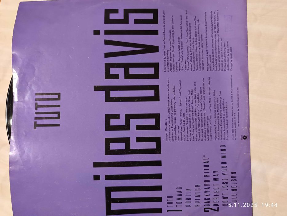 Winyl płyta gramofonowa Miles Davis