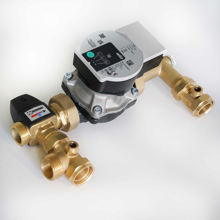 ROZDZIELACZ mosiężny uzbrojony z POMPĄ WILO - ZESTAW