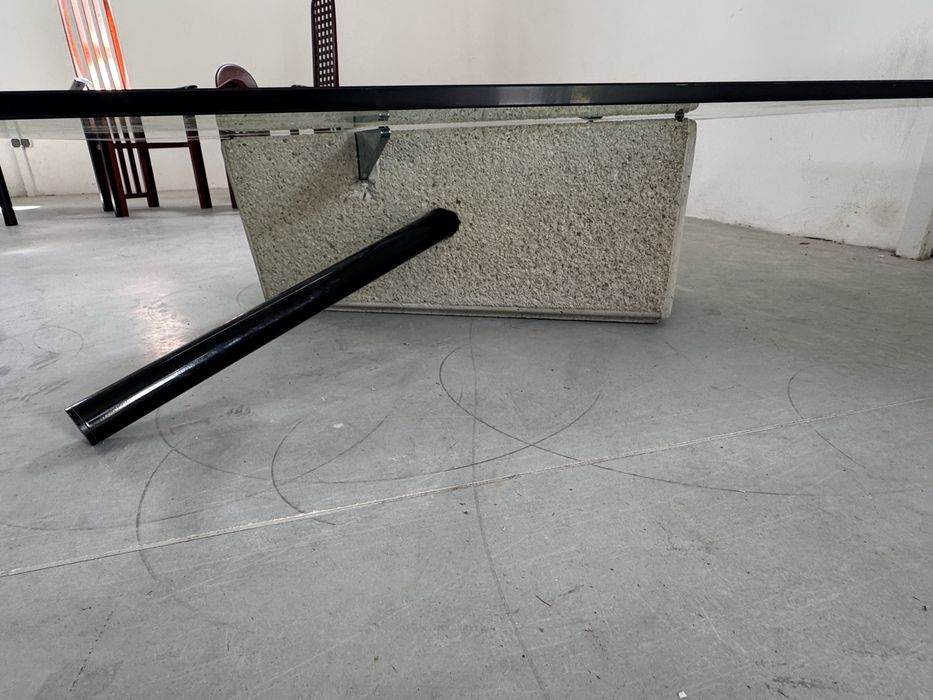 Duży,włoski stolik Allison marki Saporiti,proj. Franco Passarello,70s