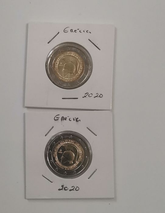 Moeda UNC comemorativa de 2€ - Grécia 2020
