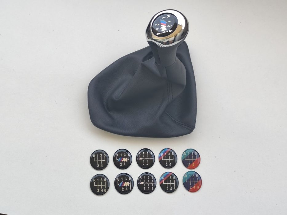Manete Moca Manípulo Manopla Maçaneta Alavanca e Fole velocidades BMW Pele Perfurada Mate Madeira Cromada 5 6 M E90 E91 E92 E93 Serie 3 Mudanças Novo