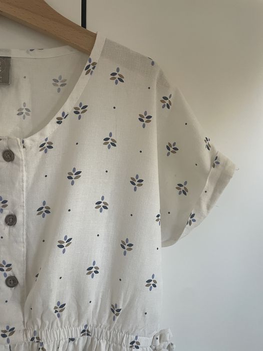 Little Kids Sukienka lniana piękna i przewiewna na lato