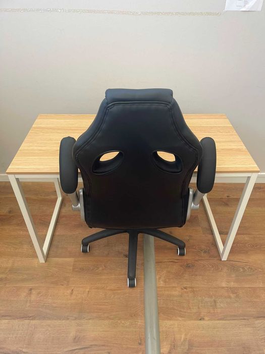 Conjunto de escritório: 8 secretárias ZINUS + 8 cadeiras ergonómicas