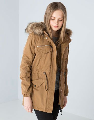 Super Parka carmel bershka L