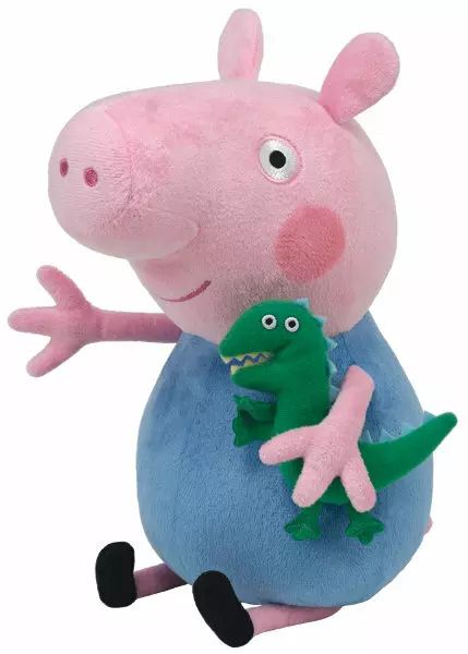 TY BEANIE BABIES Lic Clip PEPPA PIG - George 28 cm. 96231. Ty Inc.. Nowy Produkt