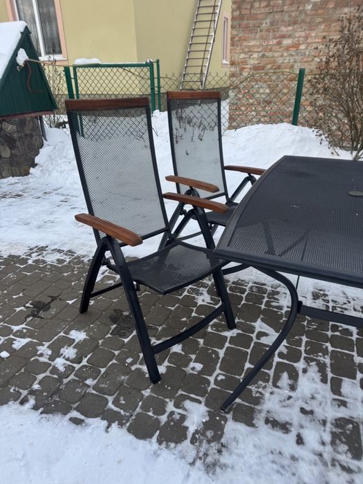 Комплект садових меблів стіл 4 крісла меблі на терасу (0039)