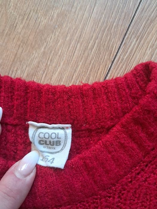 Cool Club czerwony sweter r.164cm