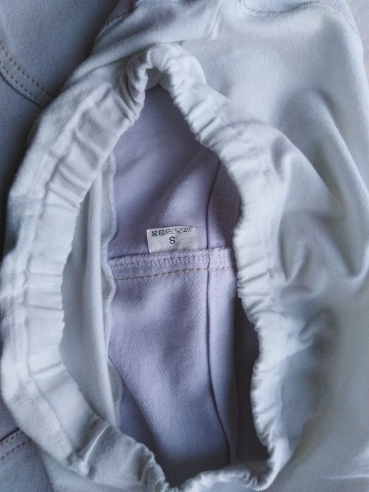 Spódnica ciążowa jeans biała S JAK NOWA