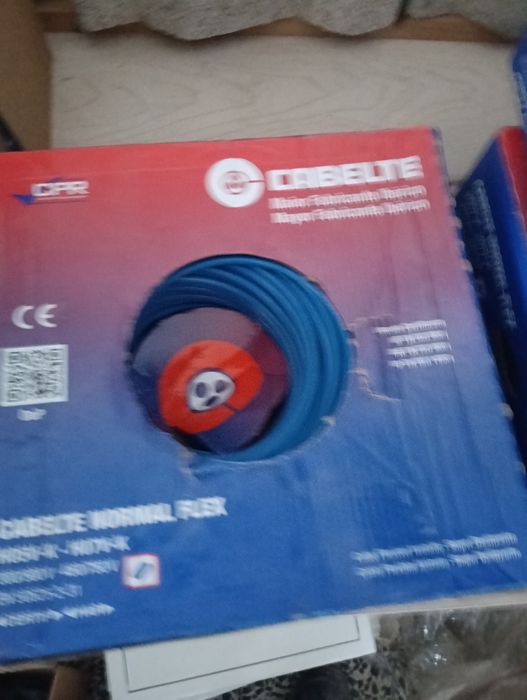 4 Rolos Fio eléctrico 6mm