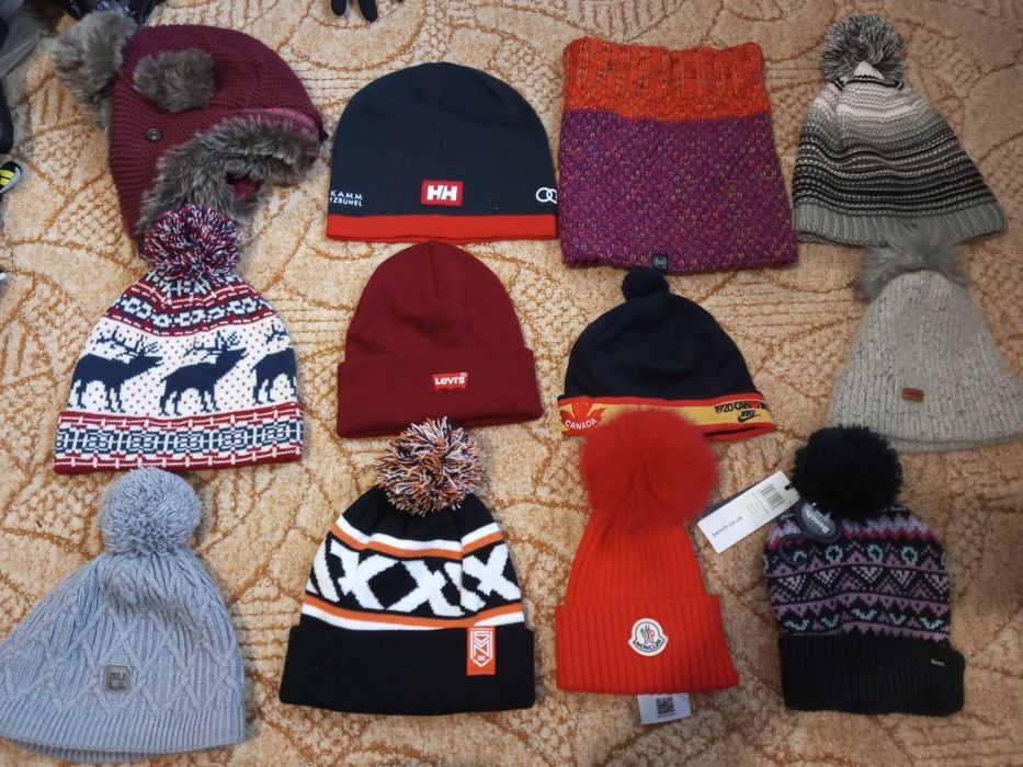 Шапки зимові  the north face ktm arcteryx Barbour Buff levis