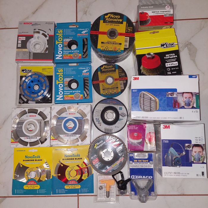 Алмазна чашка Bosch, Distar, NovoTools, Werk, фільтр, маска
 Поп