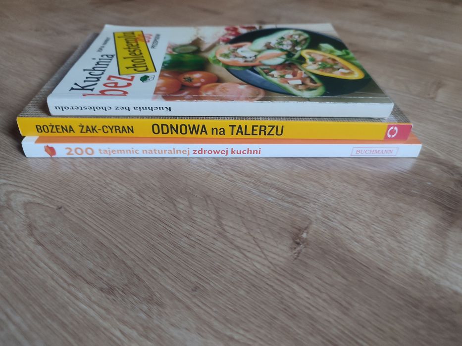 Zestaw trzech książek o żywieniu, diecie