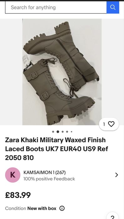 Жіночі черевики ZARA на платформі з шнурівками ( берци )