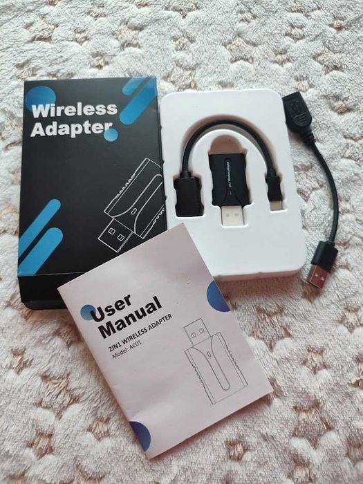 DYUZO CarPlay Android Auto Bezprzewodowy Adapter 2w1