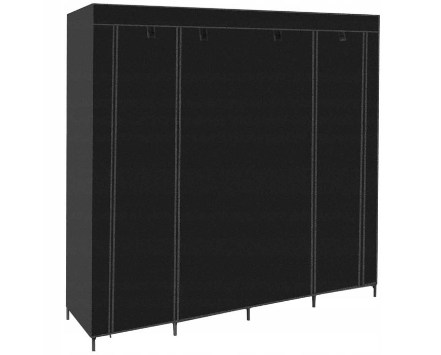 Szafa Materiałowa Tekstylna na Ubrania Składana Garderoba na Wieszaki