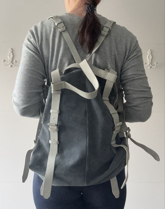 Saco que se converte  em mochila