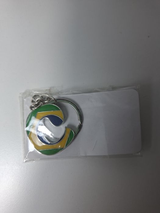 Chaveiro com a letra C tema Brasil