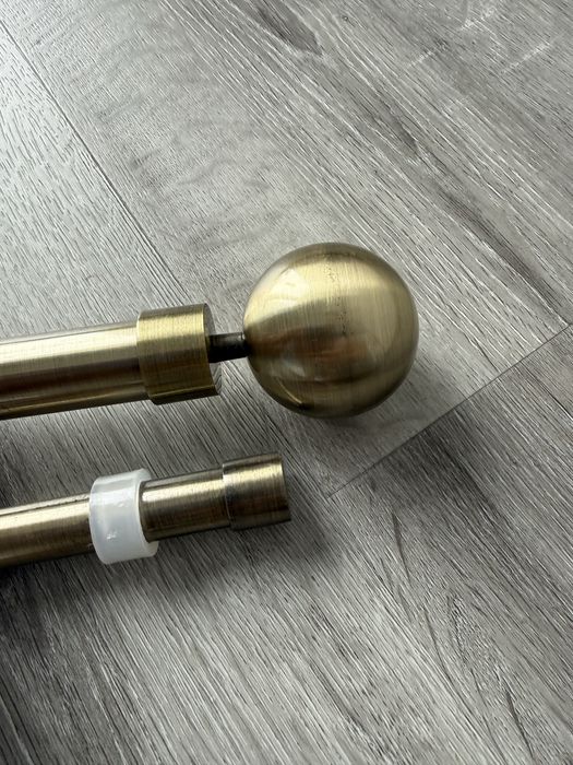 Varoes duplos Dourado Envelhecido