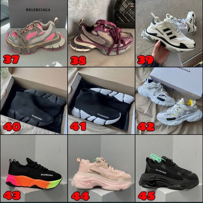 ВСІ МОДЕЛІ‼️ Унісекс кросівки Balenciaga Track, Runner, 3XL, 10XL