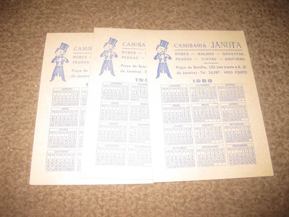 3 Calendários de "Paisagens" Colecção Completa!