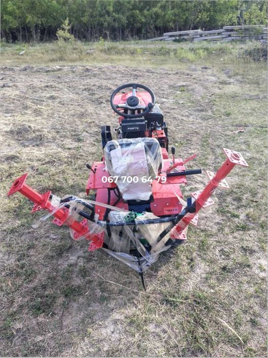 переломка мототрактор FORTE MT-192 GH PRO з гідравлікою на бензині Форте 18 к.с. карданна передача 4х4 + Безкоштовна доставка