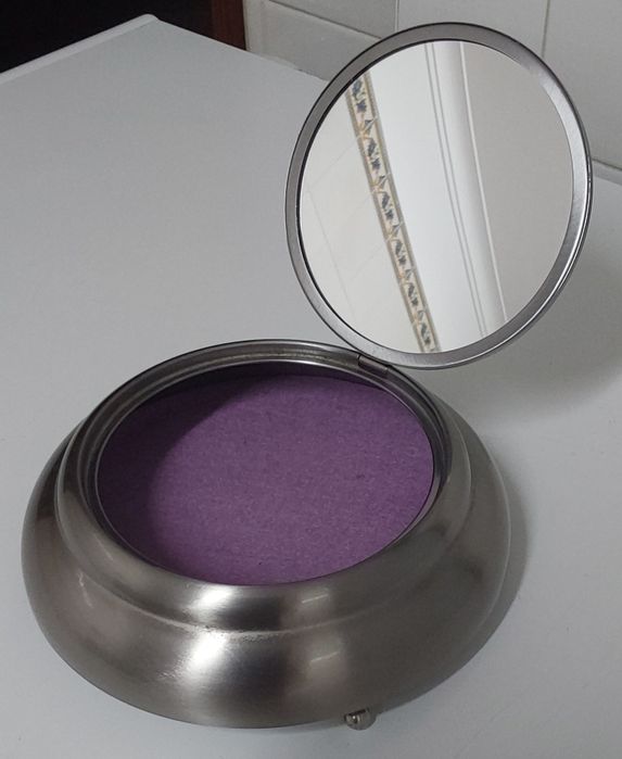 GUARDA JÓIAS BONITO,VINTAGE EM INOX. Casa,Wc,Quarto,Sala,Oferta,Viagem