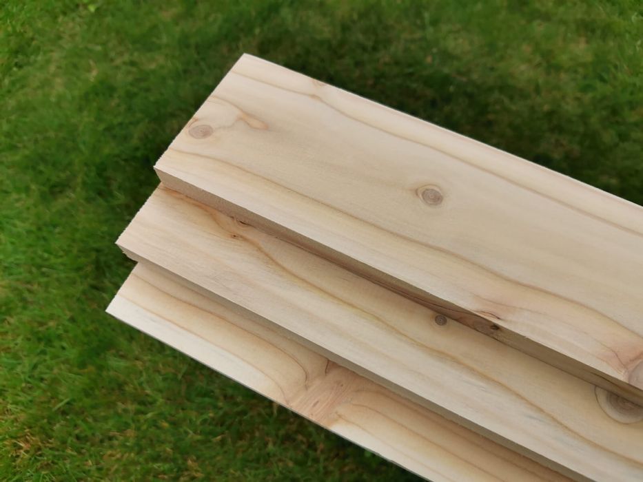 Deska strugana 18x90 ŚWIERK, MODRZEW szlifowana, sucha