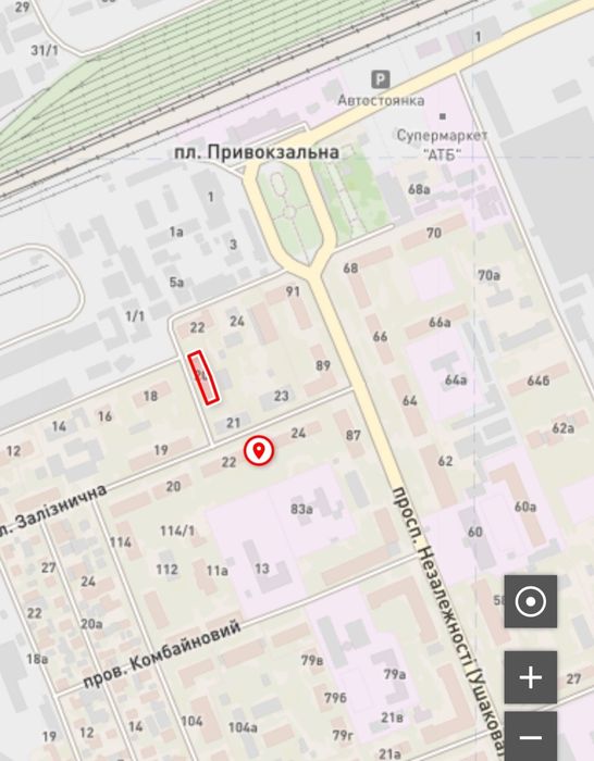 2к.кв.  на Привокзальній обмін на авто