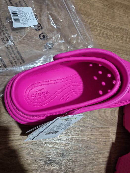 Жіночі сабо Крокс Crocs Classic Crush рожеві