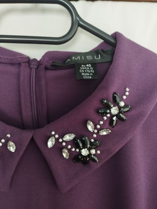 Fioletowa sukienka rozmiar 40