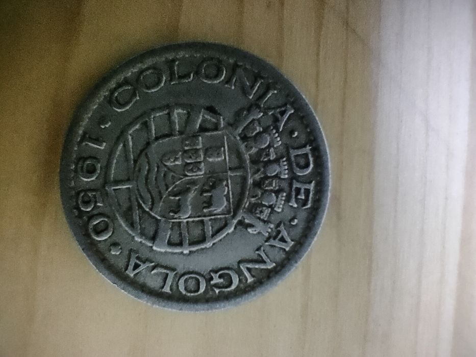 Moeda 50 centavos Angola 1950