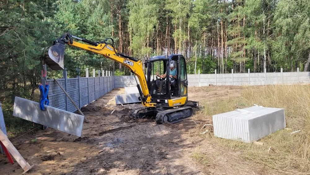 Koparko ładowarka, minikoparka,  wywrotka