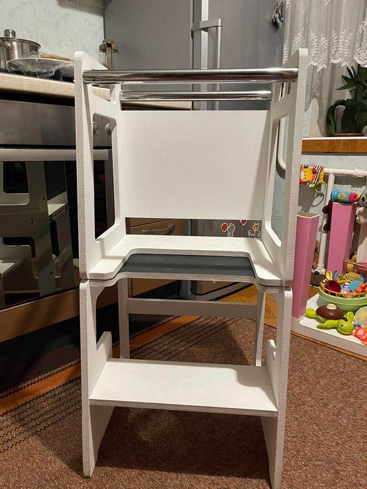 Вежа-помічник трансформер стіл,стільчиком дошка для малювання 3в1